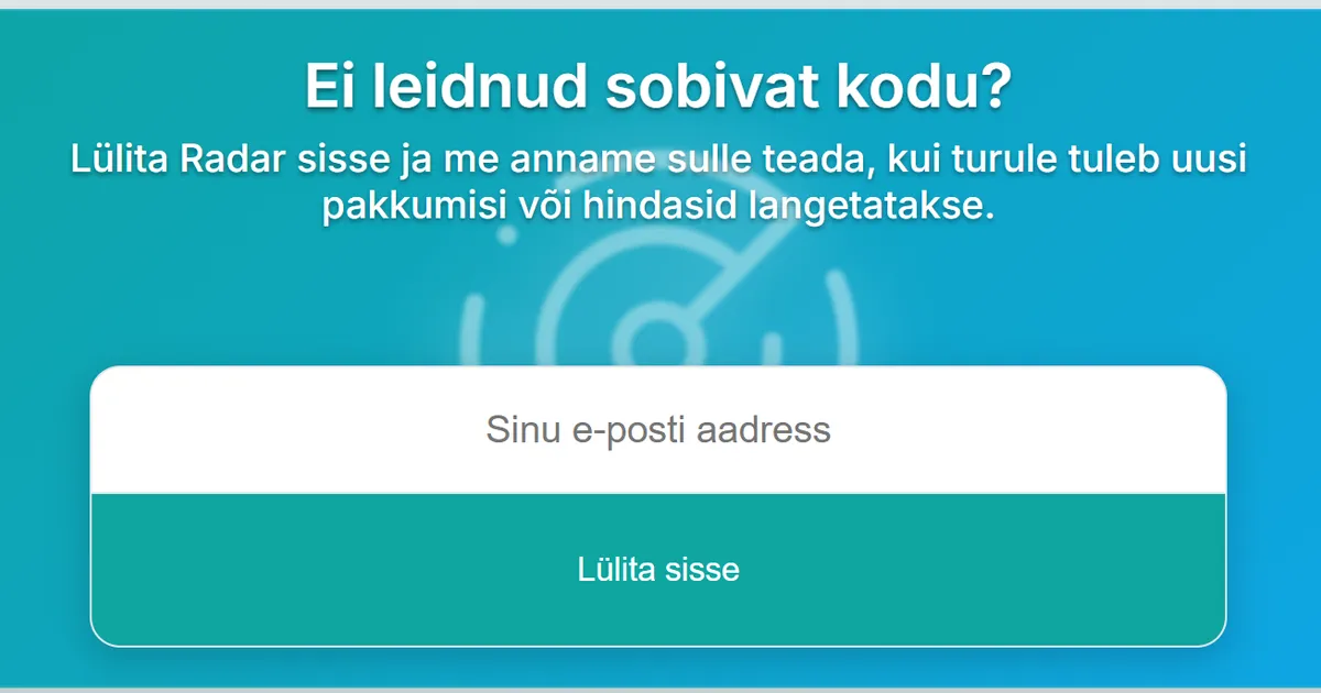 Haldja Radar ja Kiirteavitus (Ping): Kuidas viia kinnisvara ostja ja müüja kokku sekunditega?